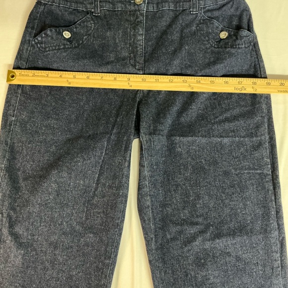 Karen Scott Navy Button-Accent Capris - Picture 6 of 8